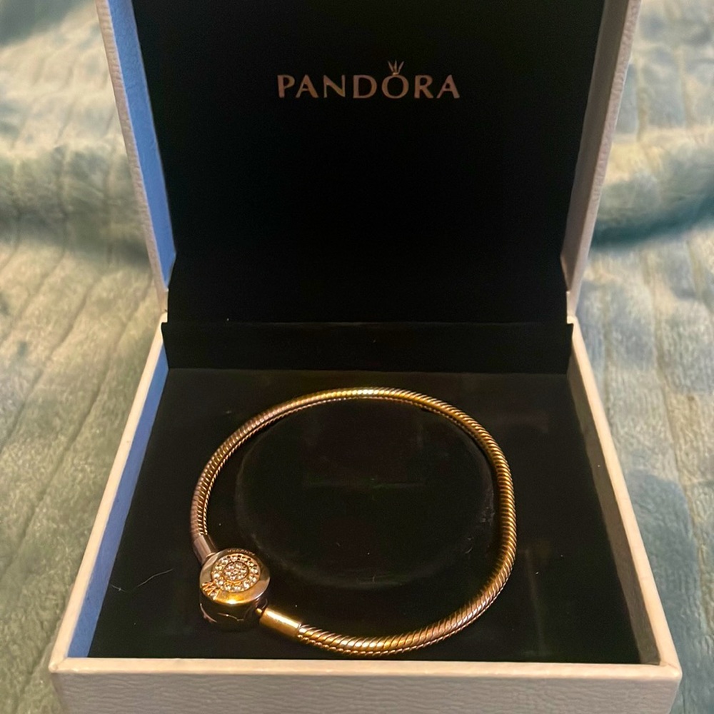Rose gold Pandora bracelet